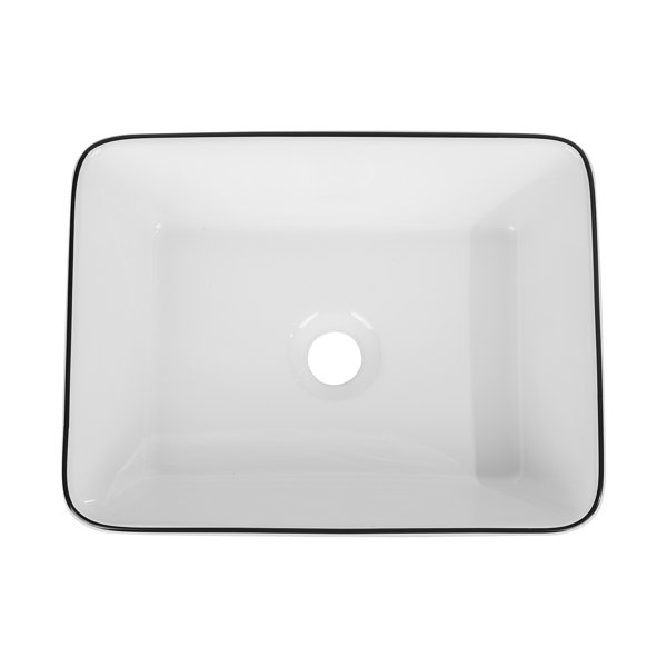 KGAR 16''x12'' Marbling Ceramic Rectangular Vessel Bathroom Sink